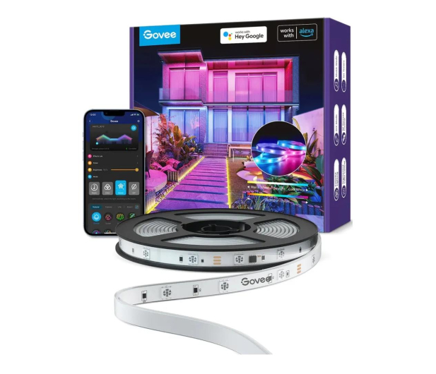 GOVEE Taśma LED H6172 Zewnętrzna 10m WiFi Bluetooth RGBIC IP65 - 1060107 - zdjęcie